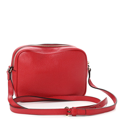 Gucci Pebbled Calfskin Small Soho Disco Bag Tabasco Red 3 of 9
