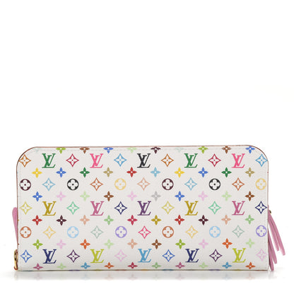 Louis Vuitton Monogram Multicolor Insolite Wallet White Litchi 1 of 6