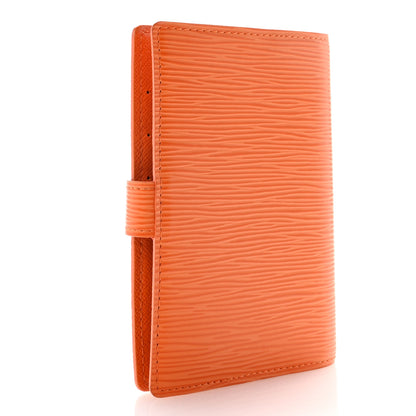 Louis Vuitton Epi Small Ring Agenda Cover Mandarin 3 of 6
