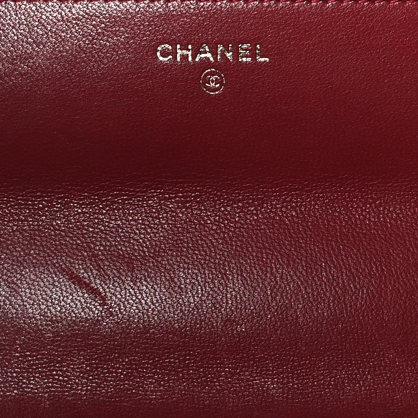 Goatskin Quilted Chanel 19 Wallet On Chain WOC Red