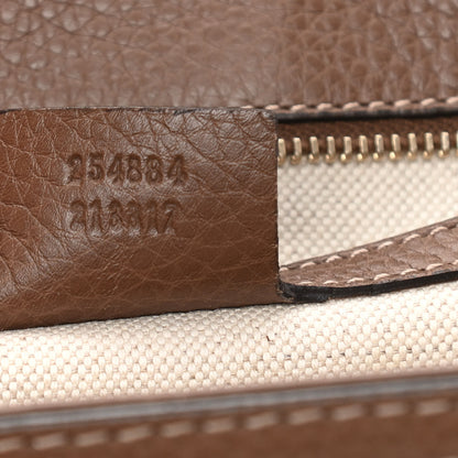 Gucci Flora Medium New Bamboo Top Handle Bag Dark Brown 7 of 17