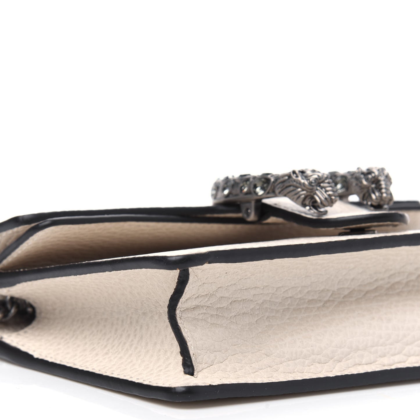 Dollar Calfskin Crystal Super Mini Dionysus Shoulder Bag Mystic White Black Diamond