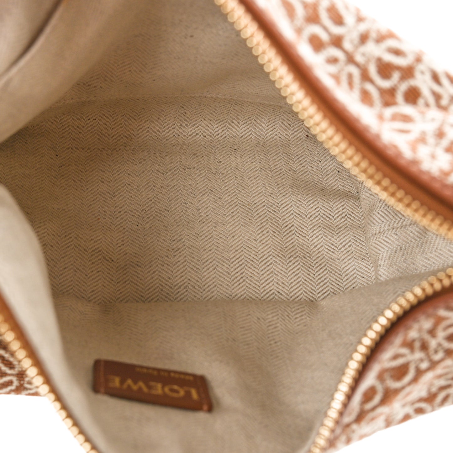 Jacquard Anagram Calfskin Small Cubi Bag Tan Pecan