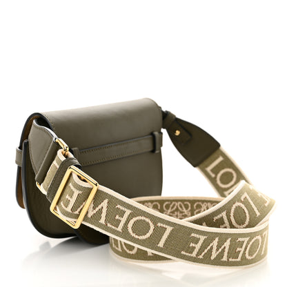 Loewe Calfskin Jacquard Mini Gate Dual Bag Autumn Green 3 of 10
