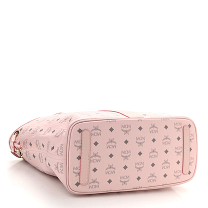 MCM Visetos Medium Liz Reversible Shopper Tote Powder Pink 6 of 12