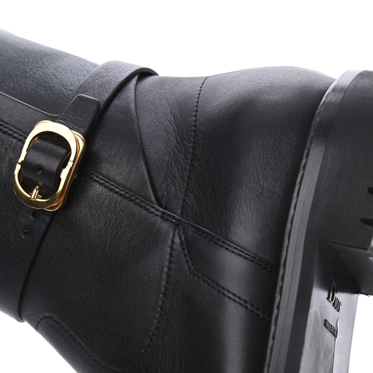 Christian Dior Calfskin Empreinte Ankle Boot 37 Black 14 of 19