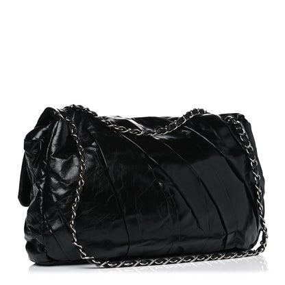 Chanel Glazed Calfskin Twisted Maxi Flap Black 2 of 4