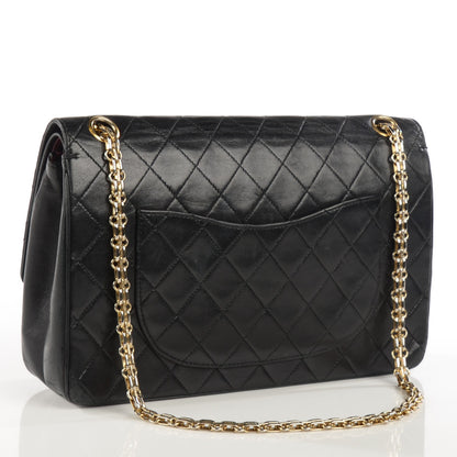 Chanel Lambskin Quilted Medium Bijoux Chain Double Flap Black 3 of 8