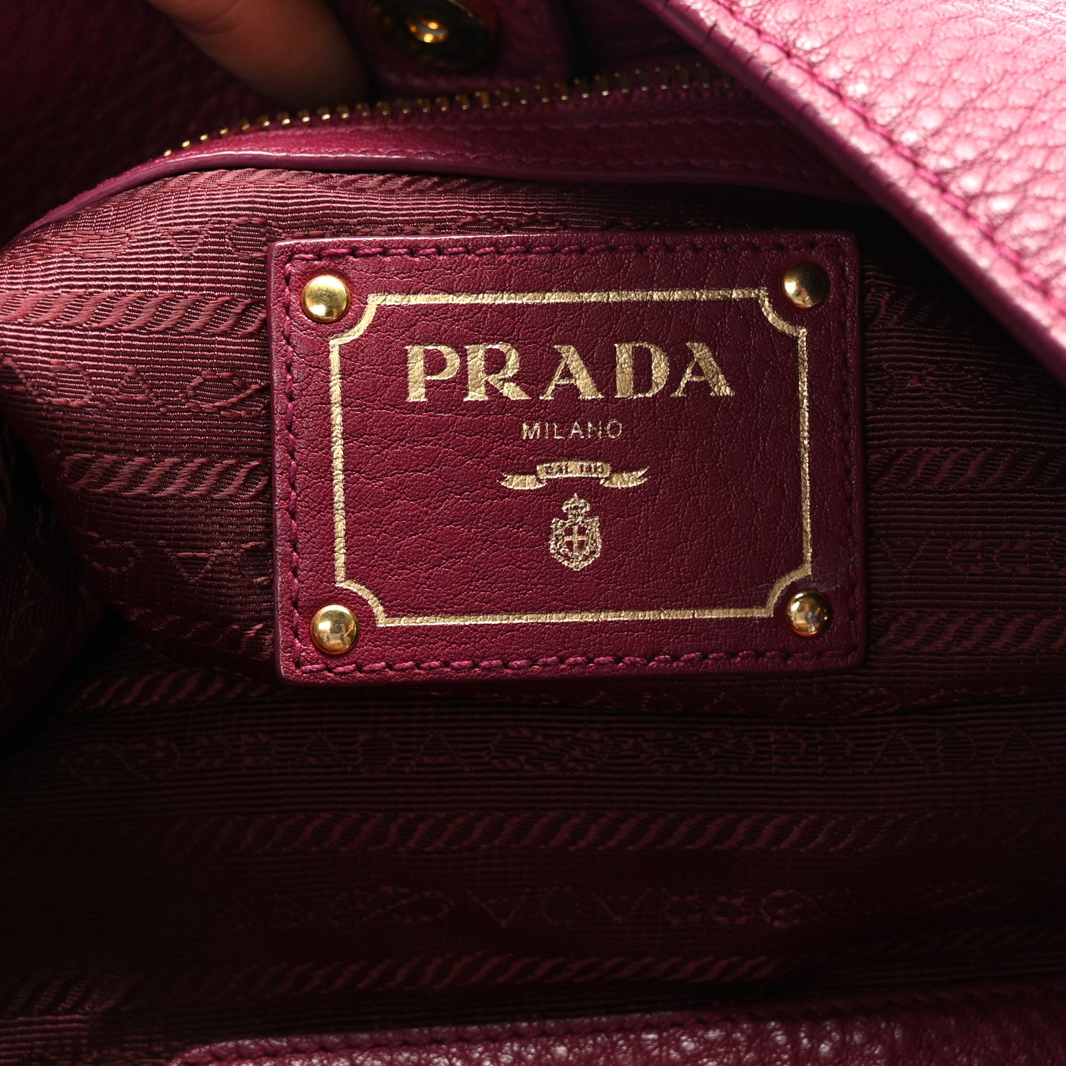 Prada Vitello Daino Hobo Ametista 6 of 10