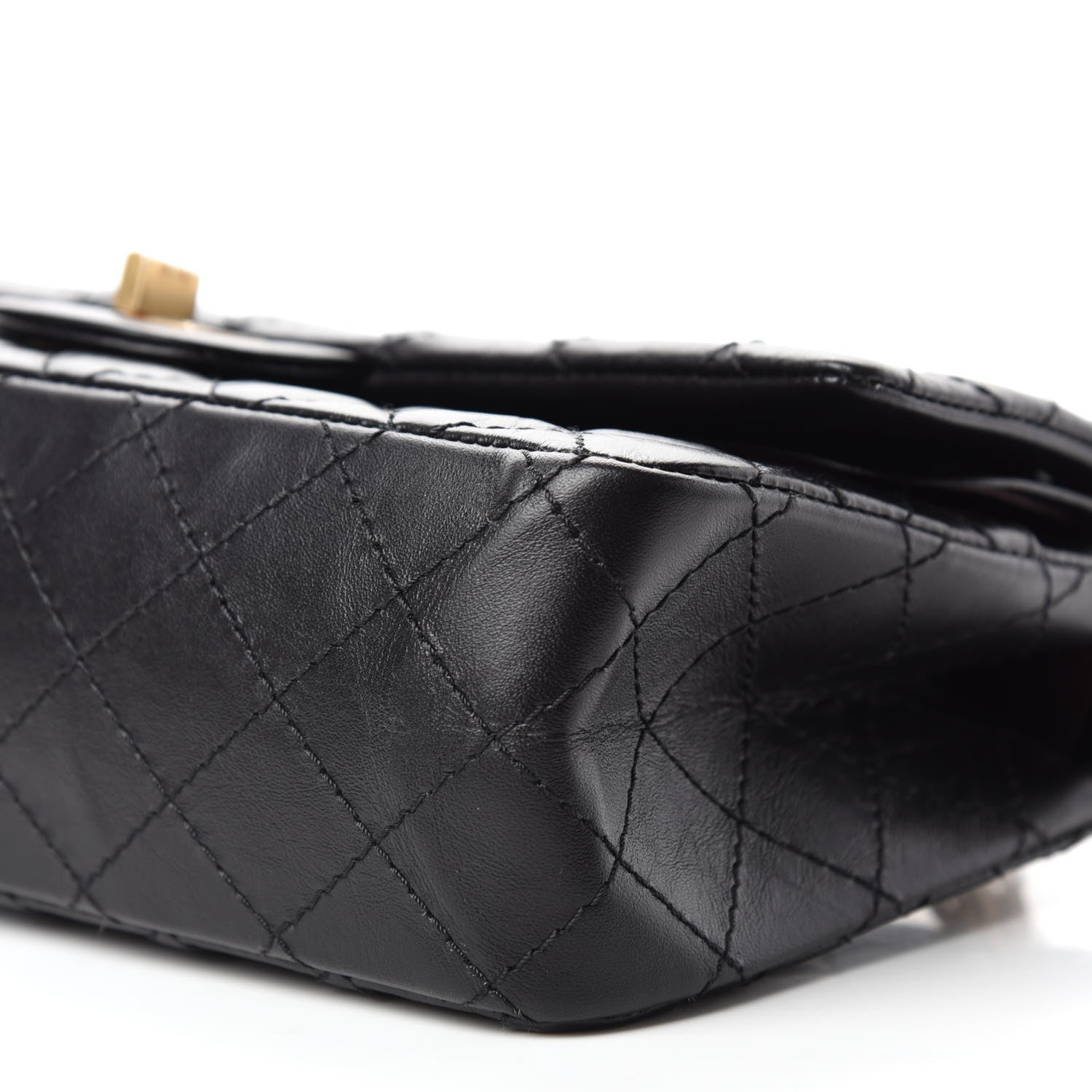 Chanel Aged Calfskin Quilted 2.55 Reissue 225 Flap Black 7 of 11