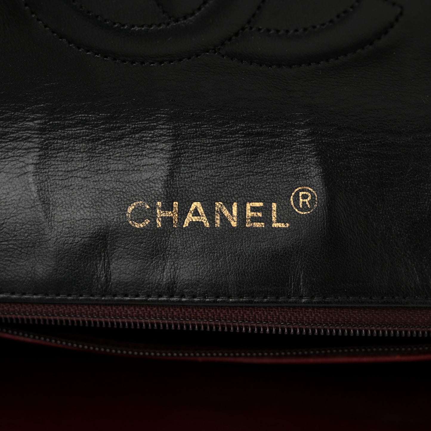 Lambskin Quilted Bi-Color Small Single Flap Black