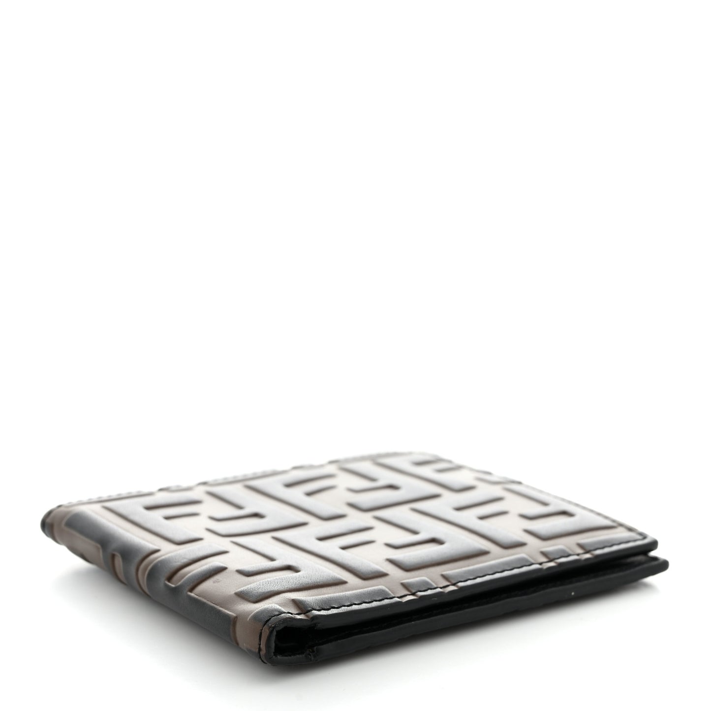 Vitello FF 1974 Embossed Bi-Fold Wallet Maya Black