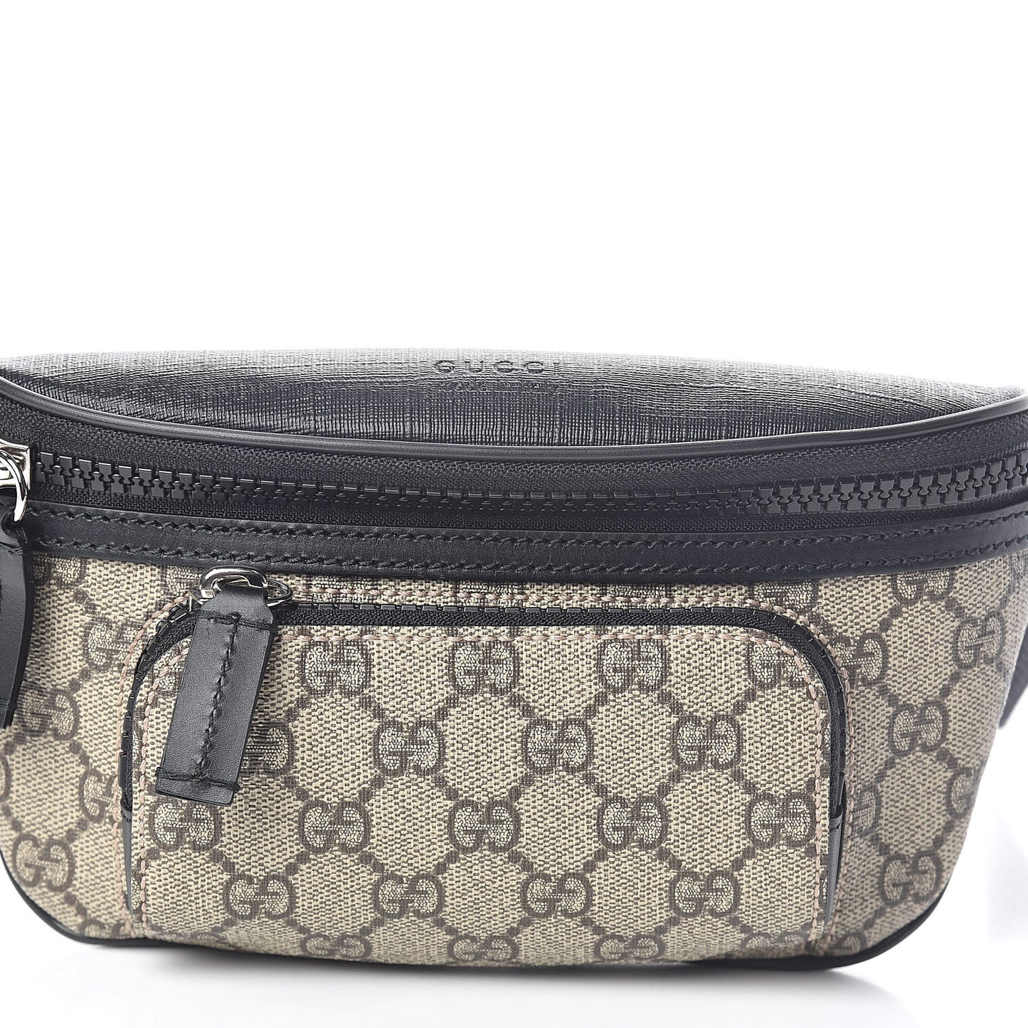 GG Supreme Monogram Belt Bag Black