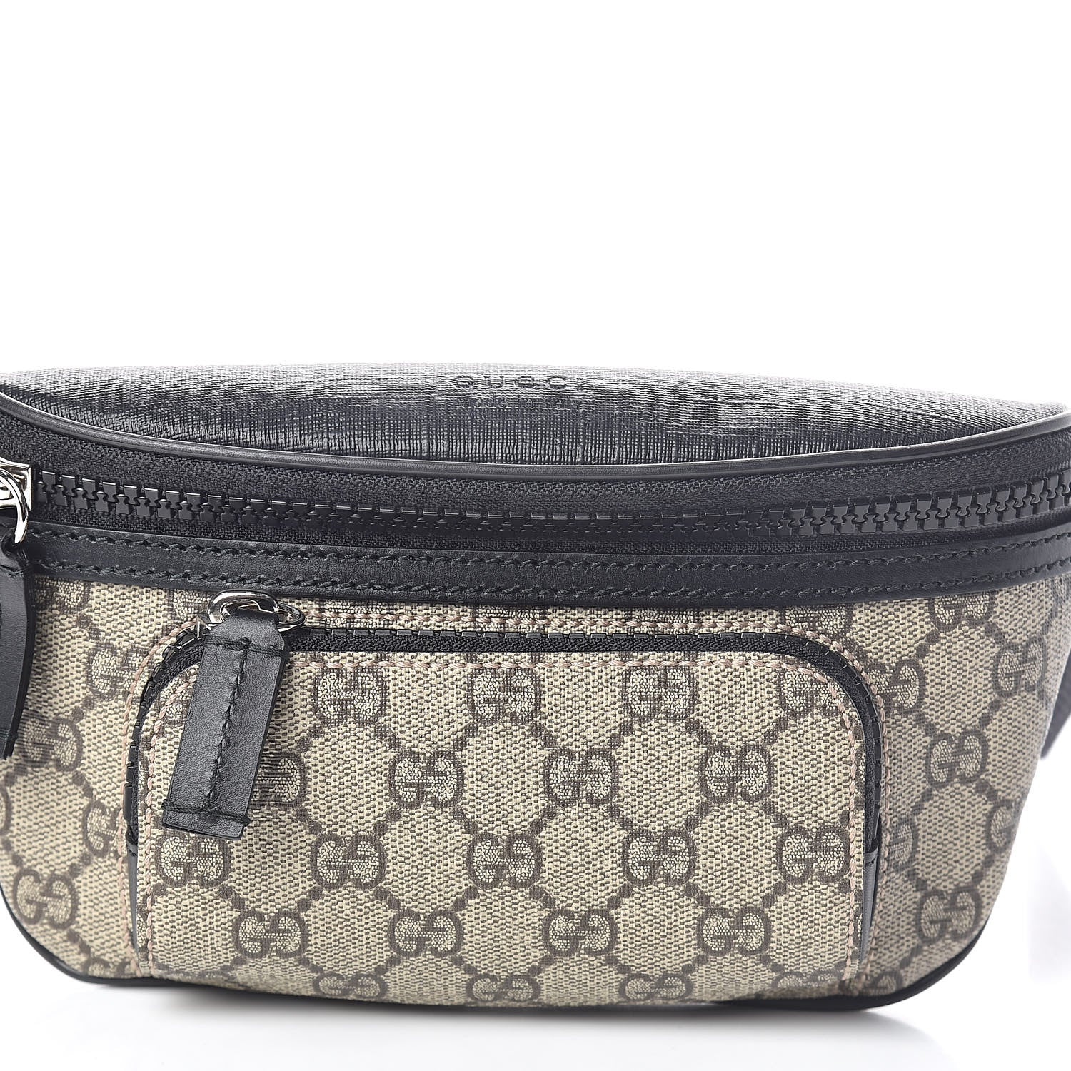 Gucci GG Supreme Monogram Belt Bag Black 9 of 9