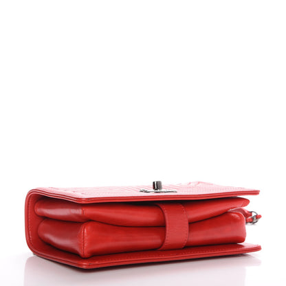 Chanel Calfskin Quilted Small Korean Garden Flap Red 4 of 9