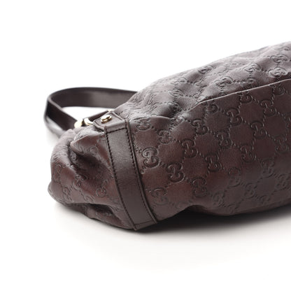 Gucci Guccissima Medium Abbey Shoulder Bag Chocolate 6 of 10