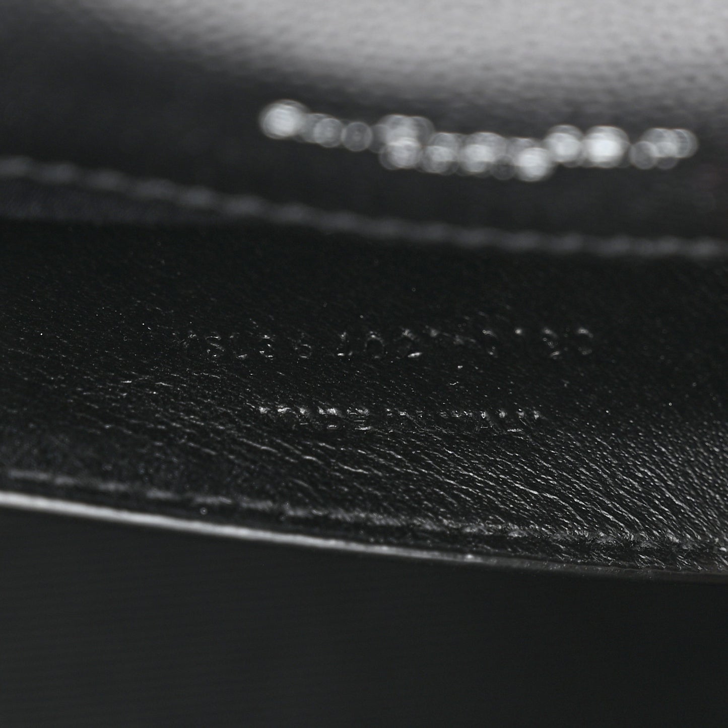 Grain De Poudre Medium Classic Monogram Kate Satchel Black