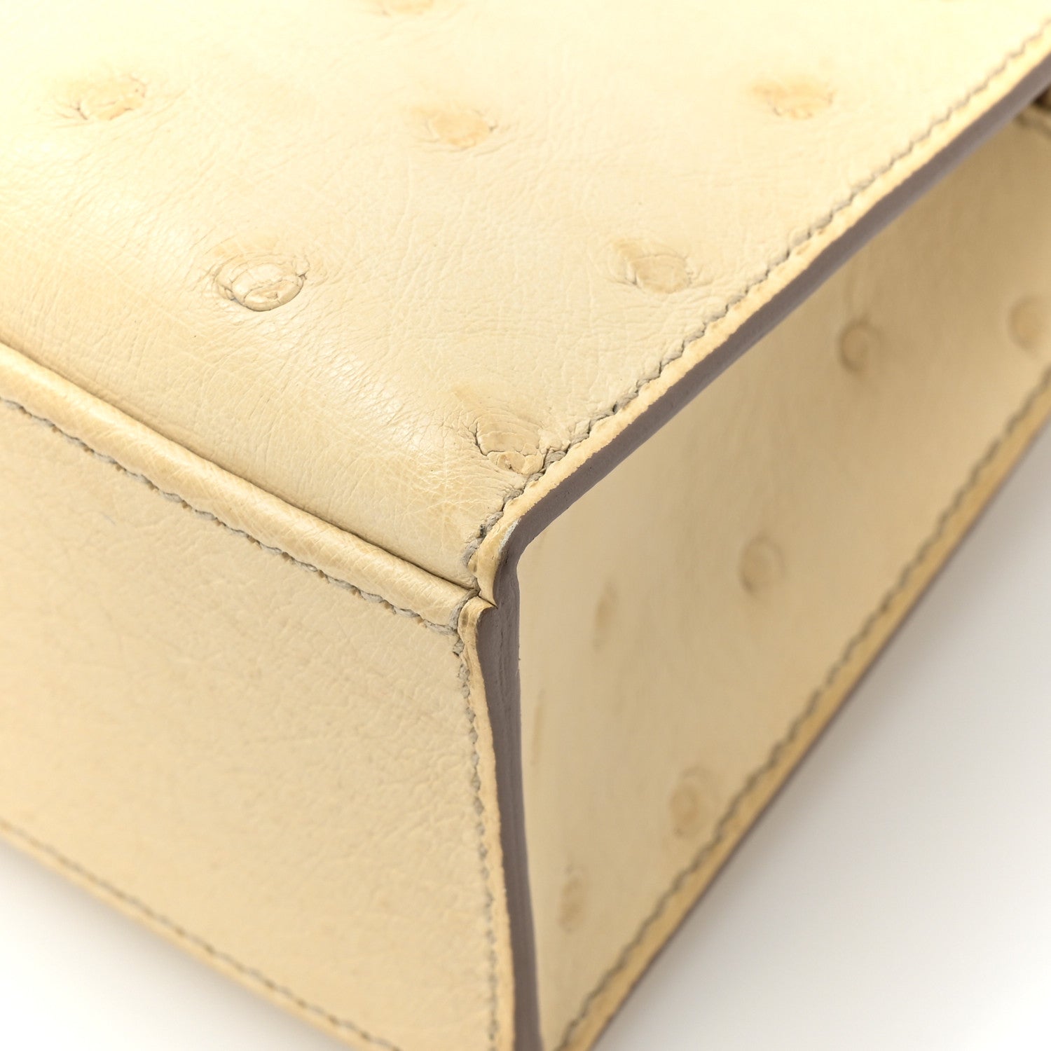 Hermes Ostrich Kelly Pochette Clutch Beton 15 of 16