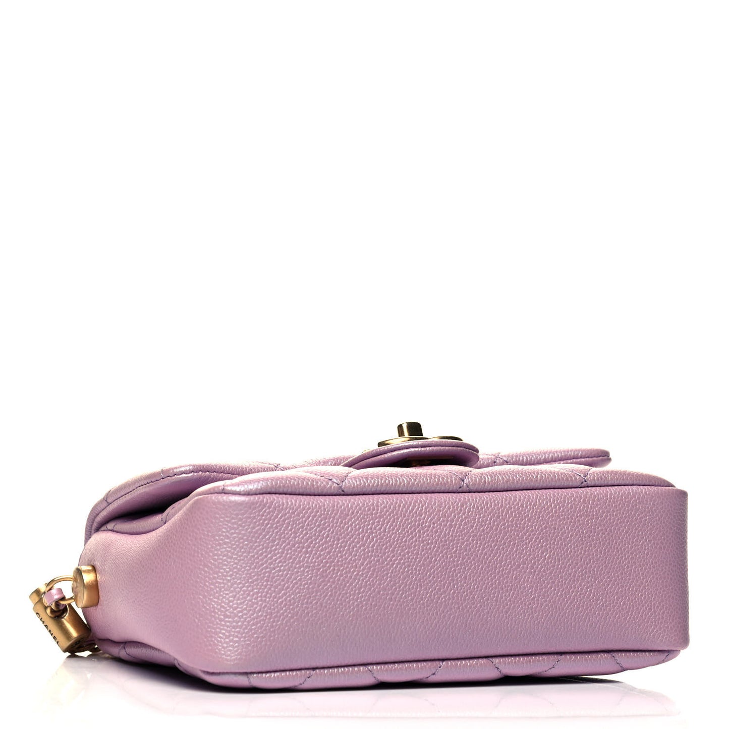 Iridescent Caviar Quilted Mini My Perfect Flap Pink