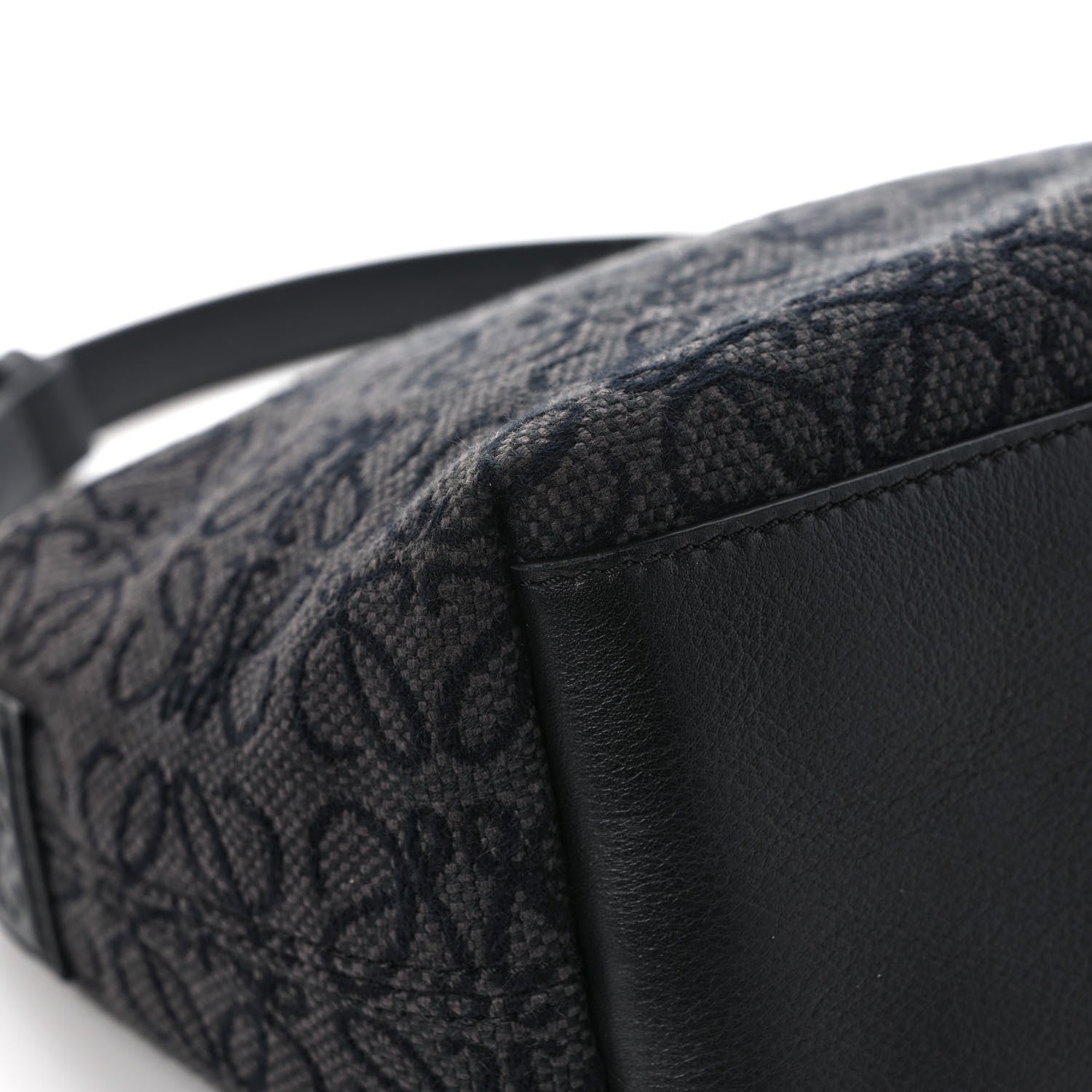 Loewe Jacquard Anagram Calfskin Small Cubi Bag Anthracite Black 9 of 11