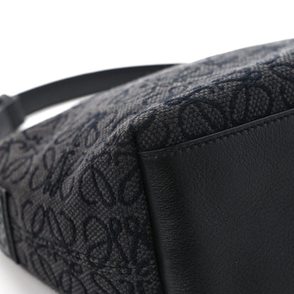 Loewe Jacquard Anagram Calfskin Small Cubi Bag Anthracite Black 9 of 11