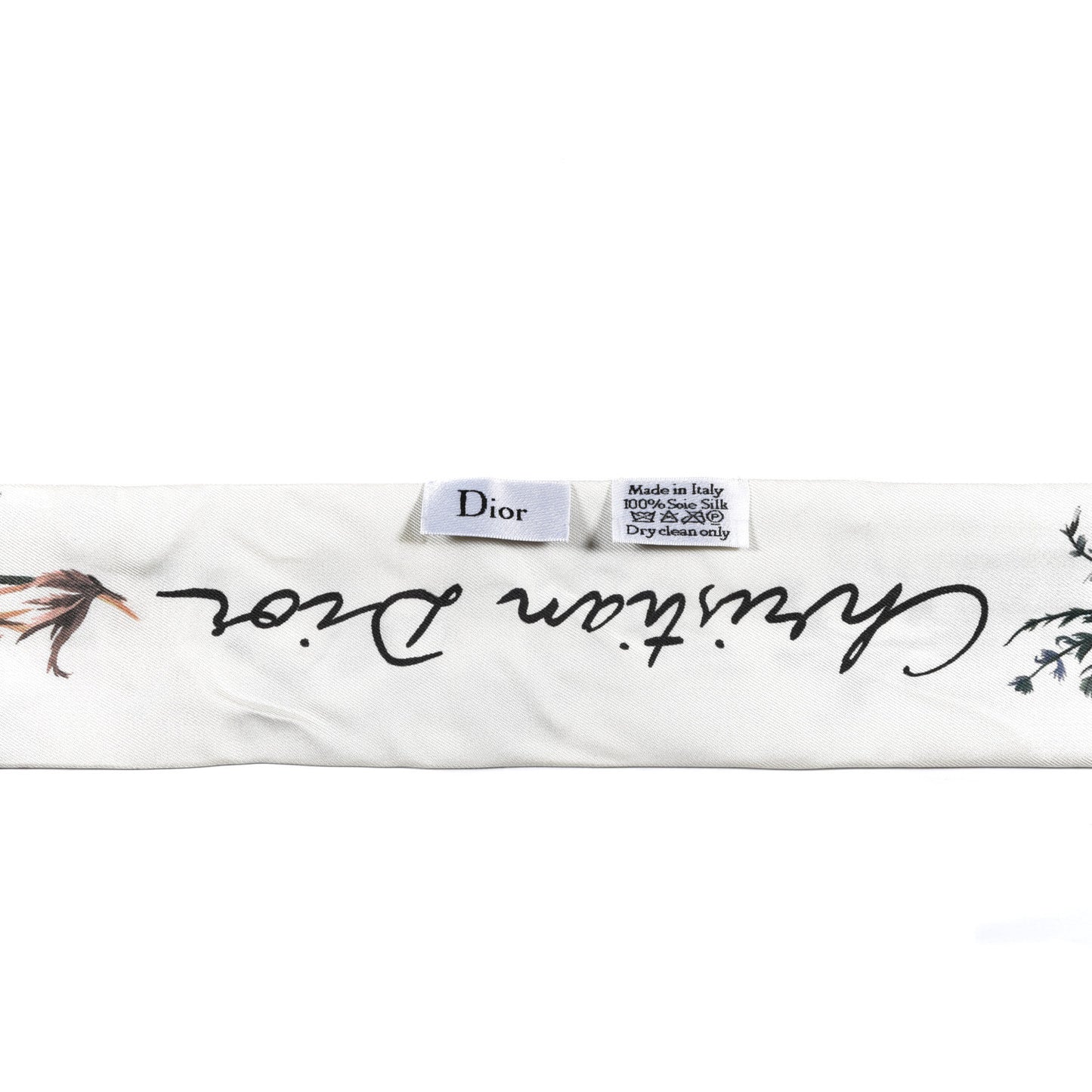 Silk Jardin Champetre Mitzah Scarf White