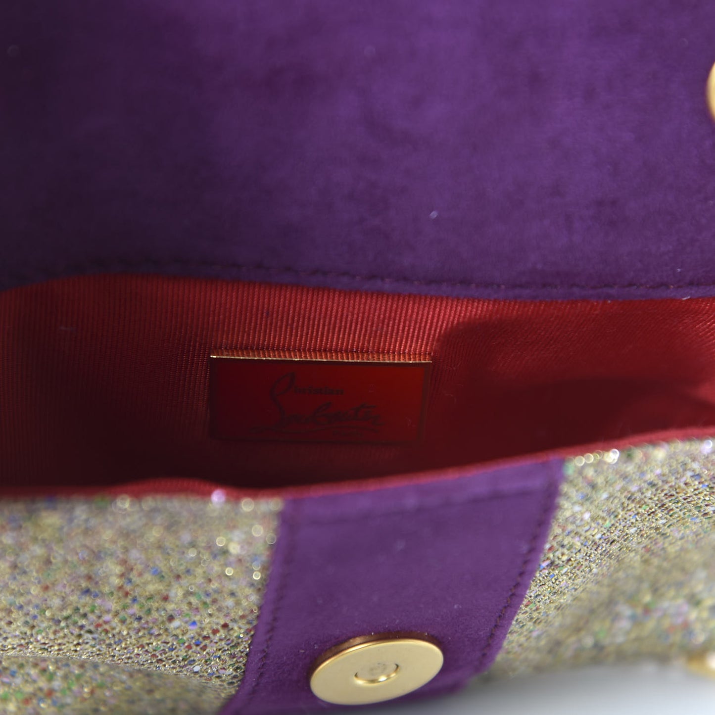 Glitter Sweety Charity Crossbody Bag Multicolor Gold