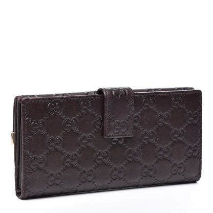 Gucci Guccissima Signature Dice Continental Wallet Chocolate 2 of 14