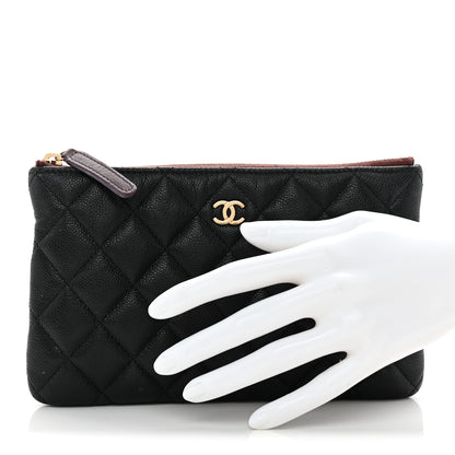 Chanel Caviar Quilted Cosmetic Case Black 2 of 8