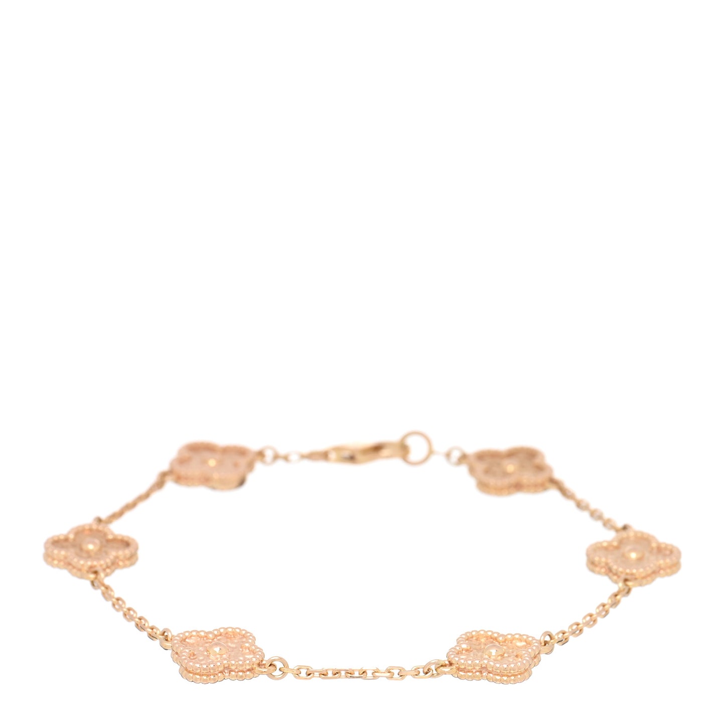 18K Rose Gold 6 Motifs Sweet Alhambra Bracelet