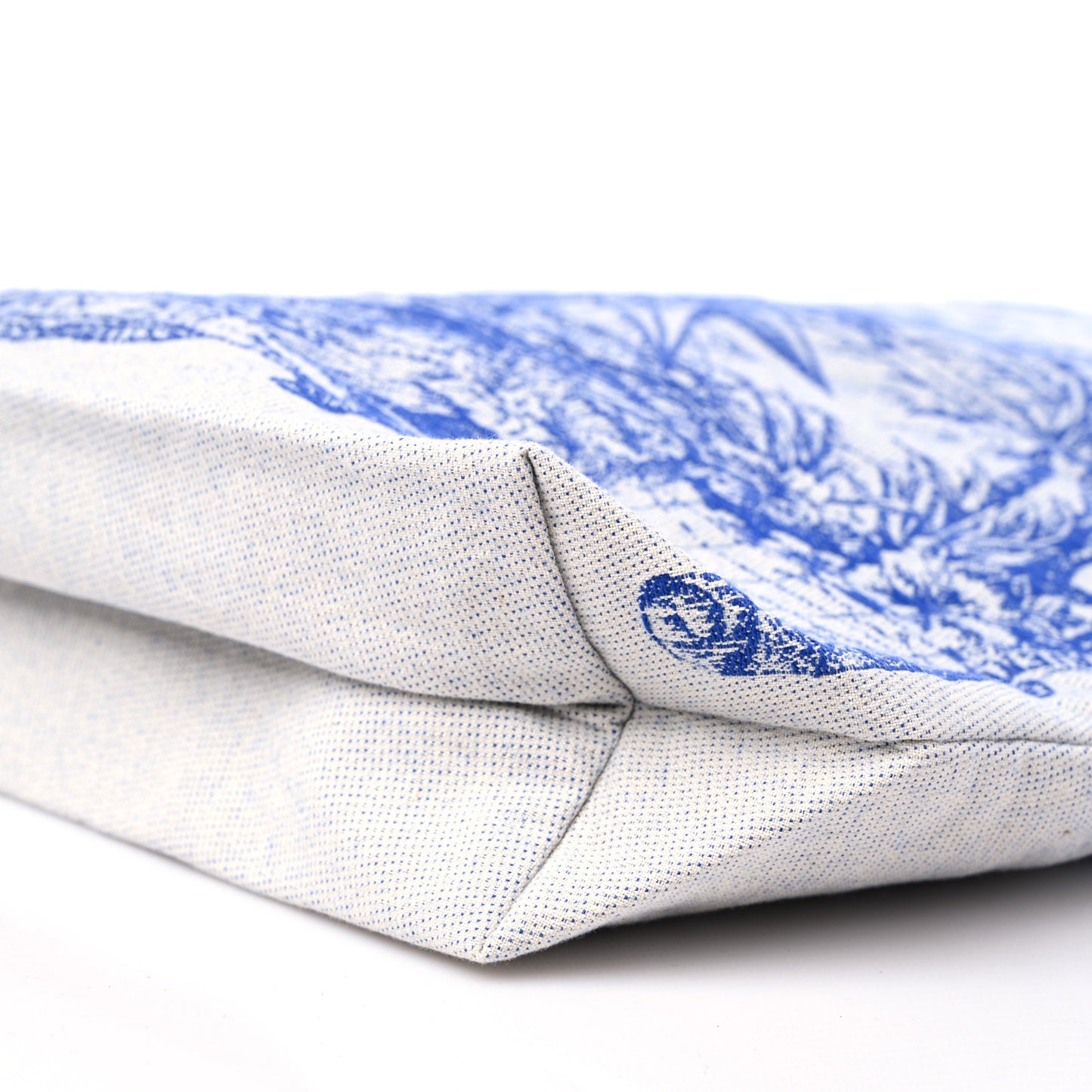 Canvas Print Cruise Tote Ivory Blue