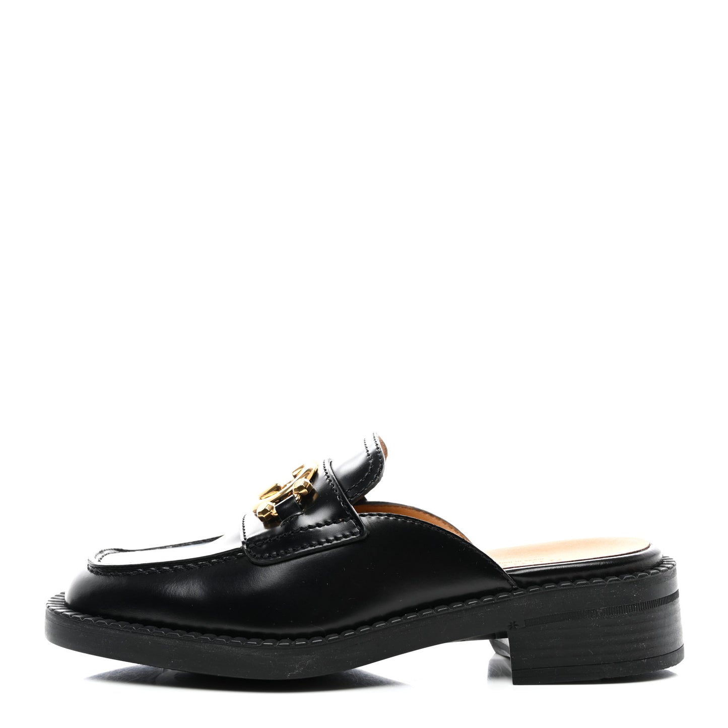 Spice Lux Womens Interlocking G Slippers 35 Black