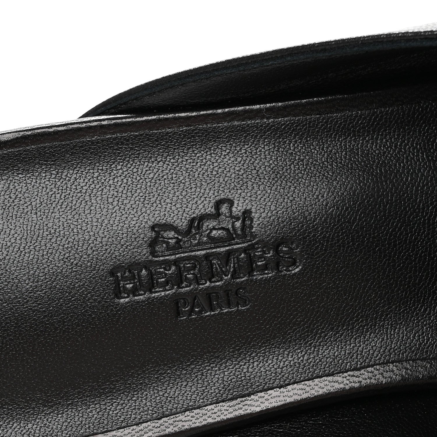 Hermes Goatskin Oz Mules 37 Black 8 of 10