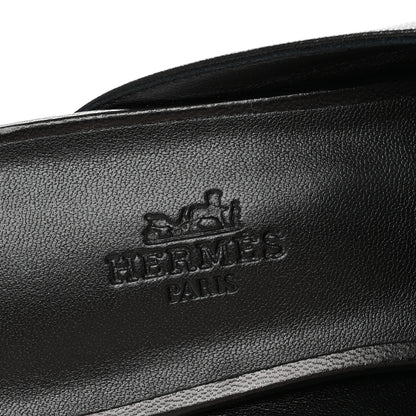 Hermes Goatskin Oz Mules 37 Black 8 of 10