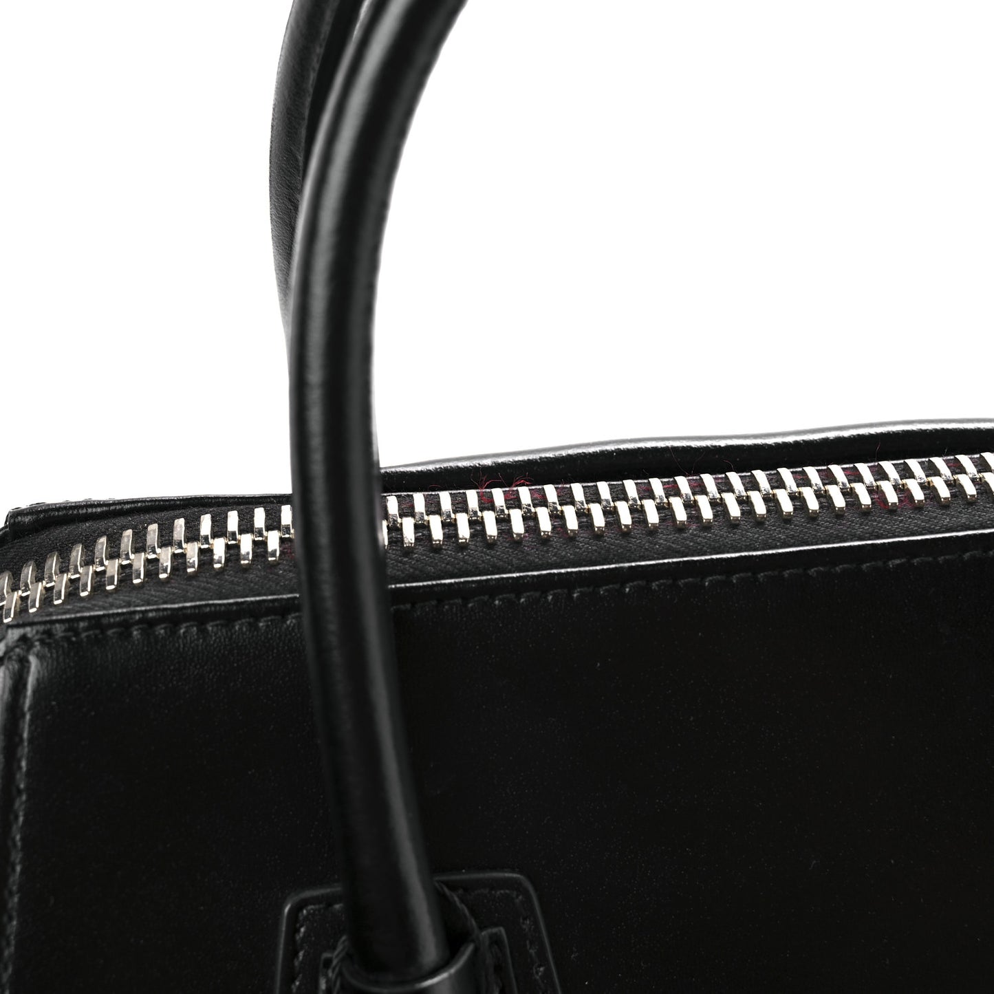 Shiny Lord Calfskin Small Antigona Black