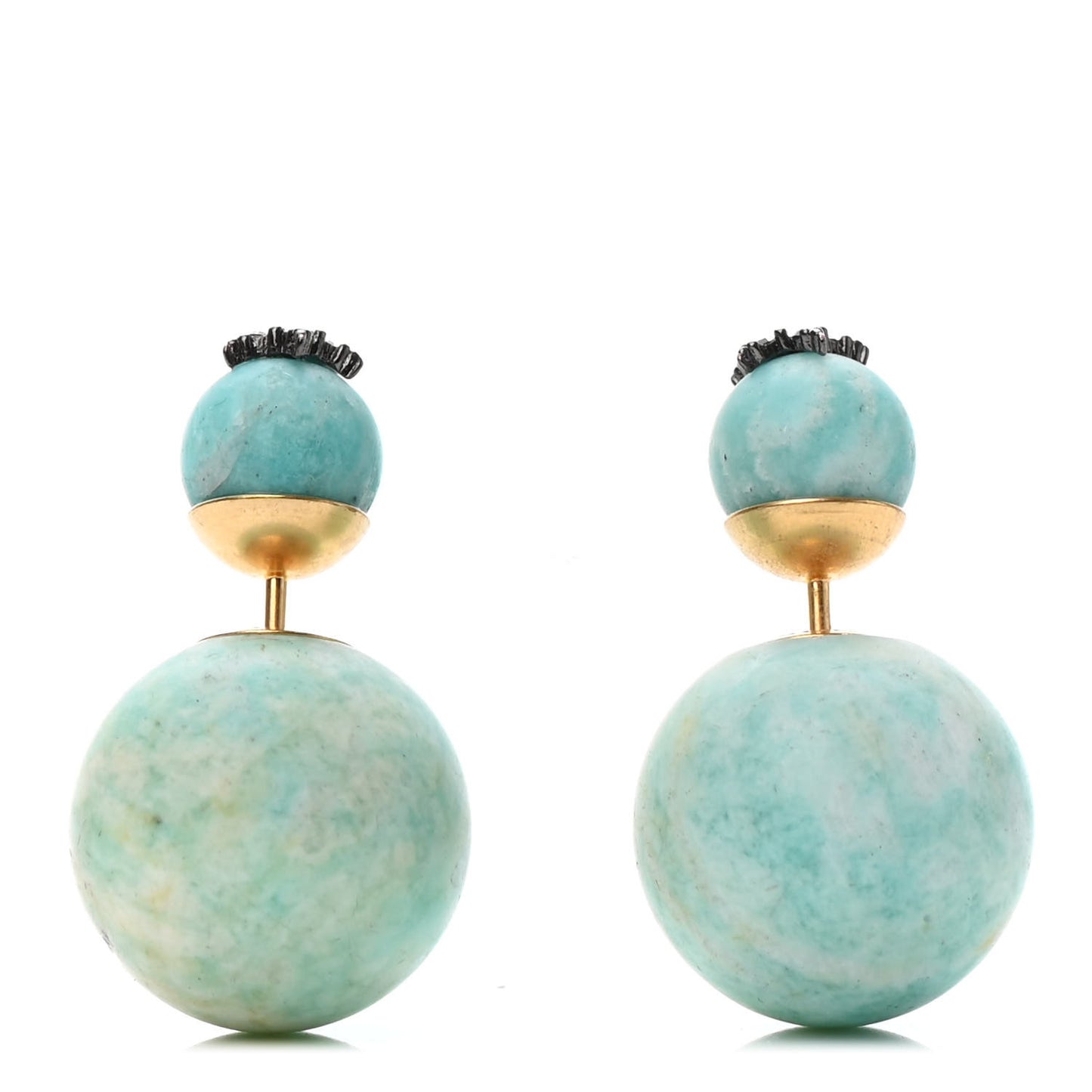 Crystal Star Mise En Dior Tribal Earrings Green