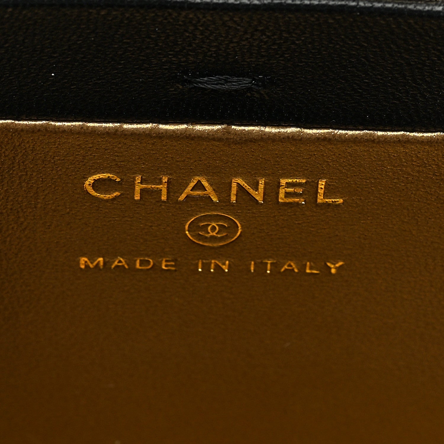 Chanel Lambskin Quilted Vanity Clutch With Chain Black 6 of 12