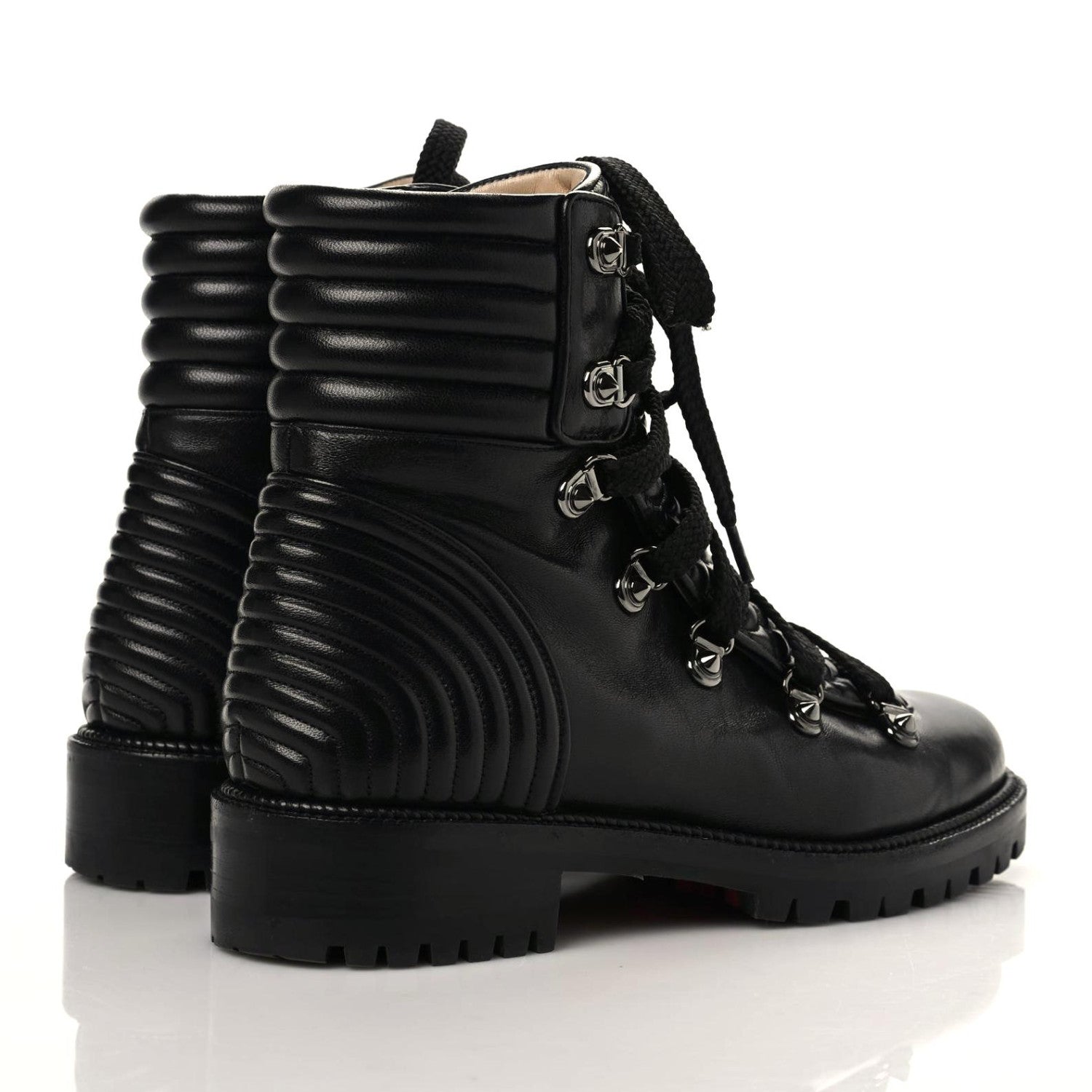 Christian Louboutin Nappa Mad Flat Boots 36.5 Black 4 of 9