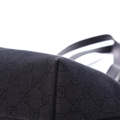 Gucci Denim Monogram Medium Jolicoeur Tote Black 9 of 12