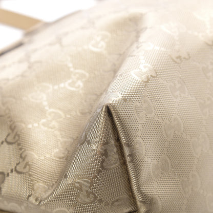 Gucci Imprime Monogram Medium Zippered Shopping Tote Champagne 9 of 14