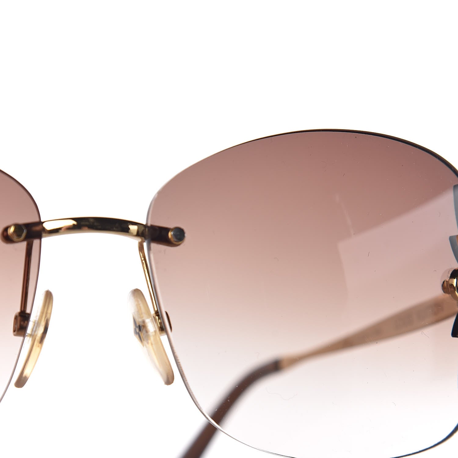 Louis Vuitton Lily Sunglasses Z0371U Brown Glitter 8 of 9