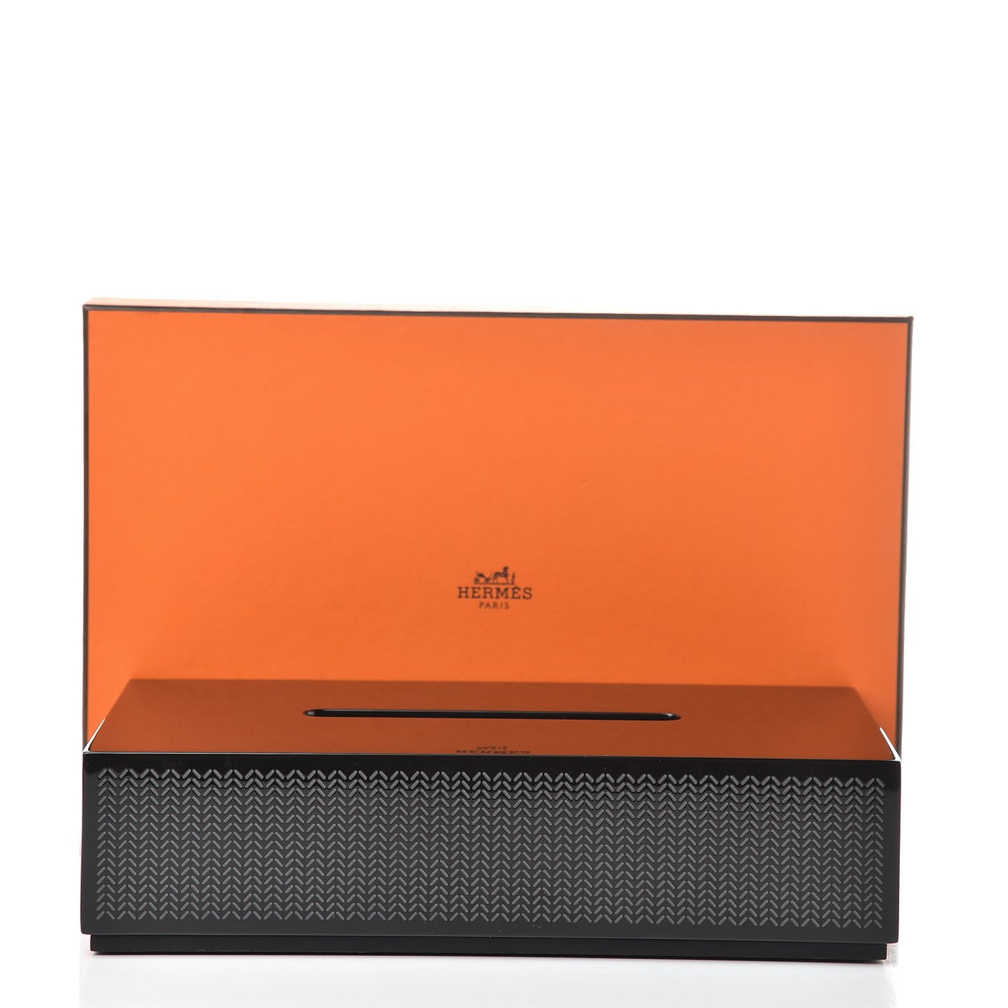 Lacquered Wood K-Box Tissue Box Black