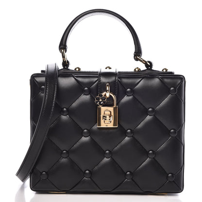 Dolce & Gabbana Lambskin Quilted Box Bag Black 1 of 7