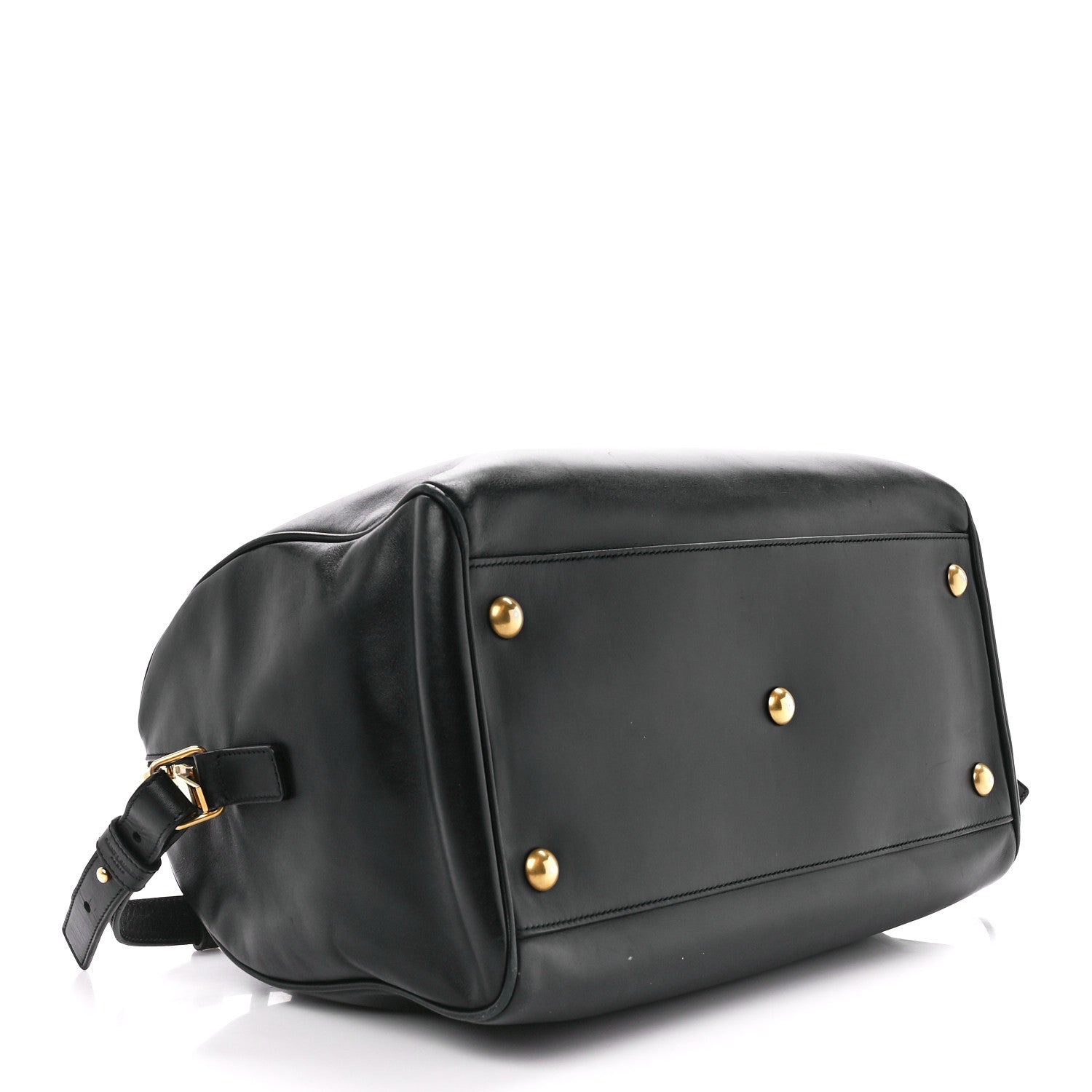 Saint Laurent Calfskin Classic Duffle 6 Black 4 of 13