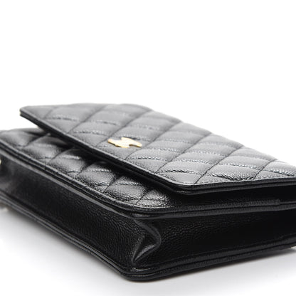Chanel Caviar Quilted Miss Coco Wallet On Chain WOC Black 9 of 9