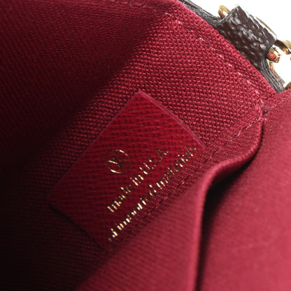Louis Vuitton Monogram Pochette Felicie Chain Wallet Fuchsia 6 of 15