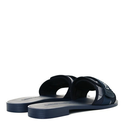 Christian Dior Technical Stretch Fabric Camouflage Dio(r)evolution Slide Sandals 41 Deep Blue 3 of 8