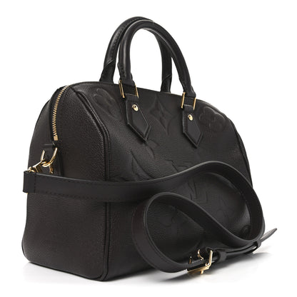 Louis Vuitton Empreinte Monogram Giant Speedy Bandouliere 25 Chocolate 5 of 16