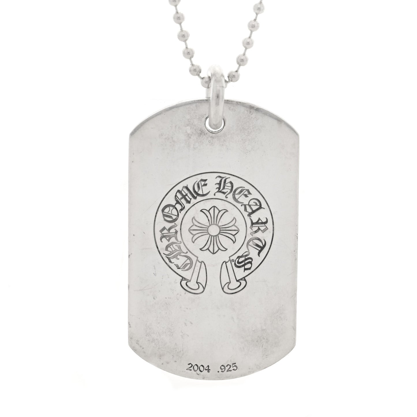 Sterling Silver NYC Fck You Dog Tag Pendant Necklace