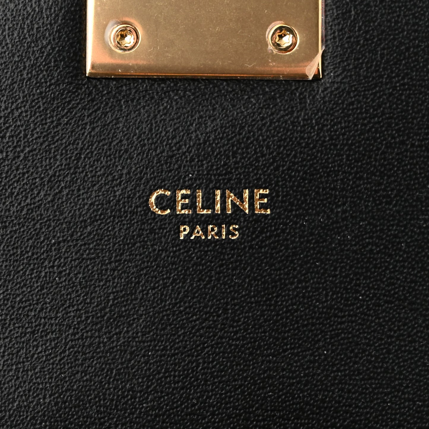 Shiny Calfskin Small C Bag Black